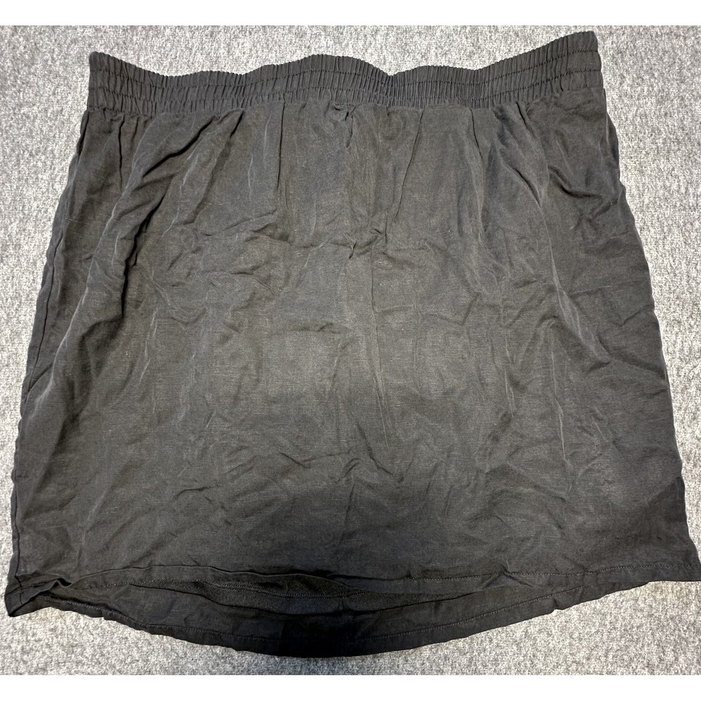 Torrid Skirt‎ Womens 2 Black Pull On Elastic Waist Above Knee Casual Lightweight